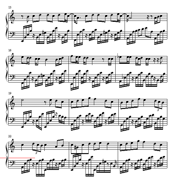 黑色毛衣-周杰伦钢琴曲谱（图2）