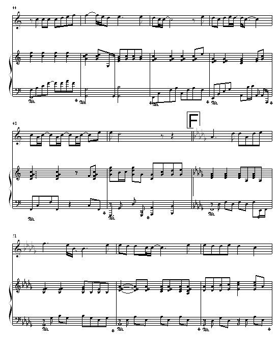 枫-05895464版-周杰伦钢琴曲谱（图5）