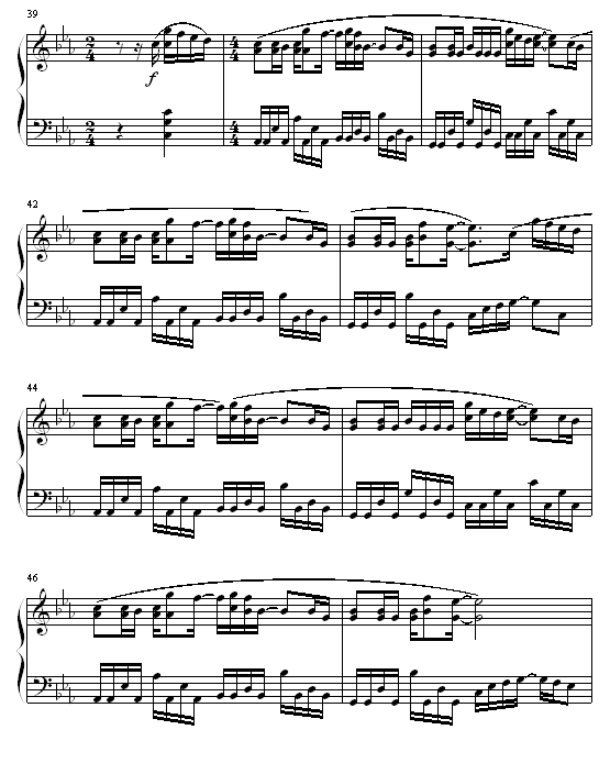 活着VIVA-谢霆锋钢琴曲谱（图5）