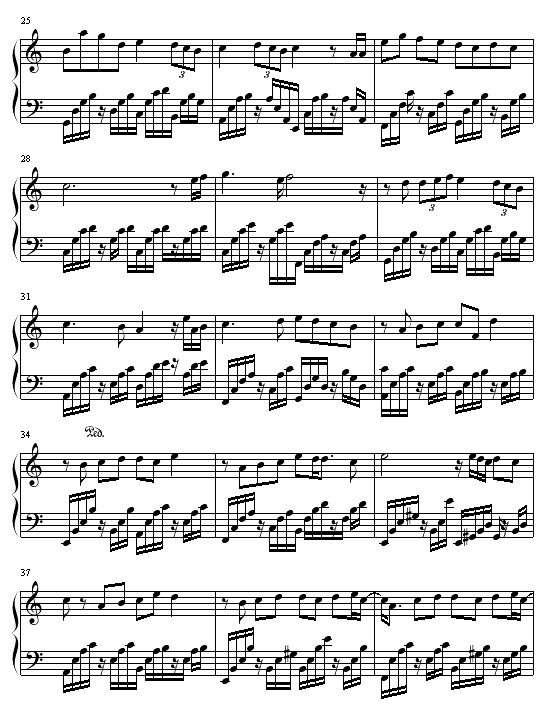 黑色毛衣-周杰伦钢琴曲谱（图3）