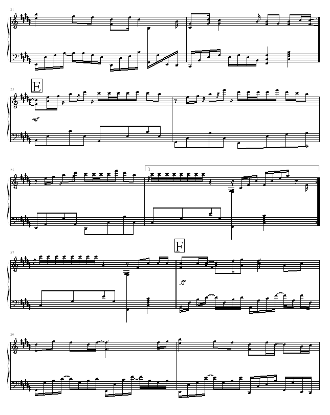 发如雪-05895464版-周杰伦钢琴曲谱（图3）