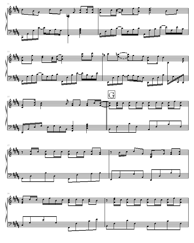 发如雪-05895464版-周杰伦钢琴曲谱（图4）