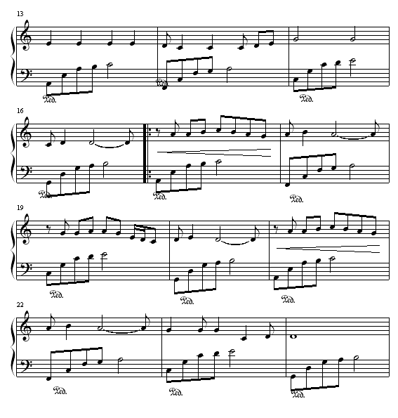 蓝色小秋千-张霰钢琴曲谱（图2）