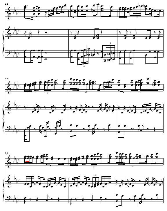 孤儿仔-陈奕迅钢琴曲谱（图5）