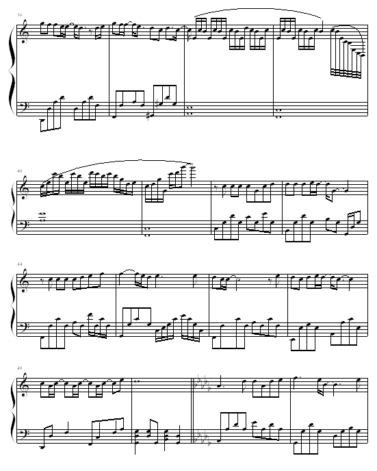 枫 - ﹑Shēkˊ﹏上传版-周杰伦钢琴曲谱（图3）