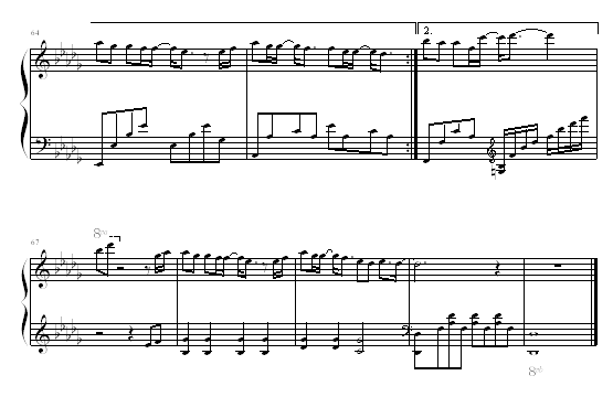 枫 - ﹑Shēkˊ﹏上传版-周杰伦钢琴曲谱（图5）