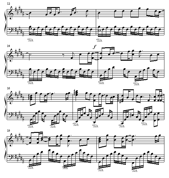 发如雪(修改版)-周杰伦钢琴曲谱（图2）