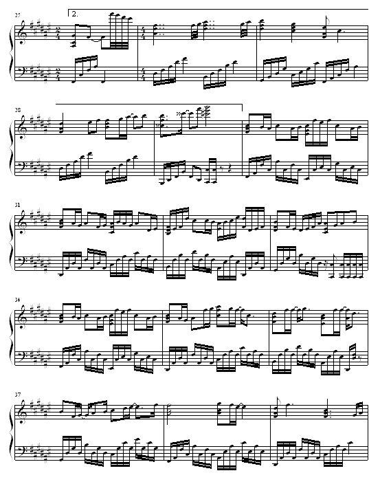 天才與白痴-古巨基钢琴曲谱（图3）