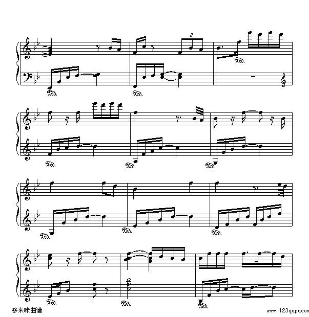断点-张敬轩钢琴曲谱（图5）