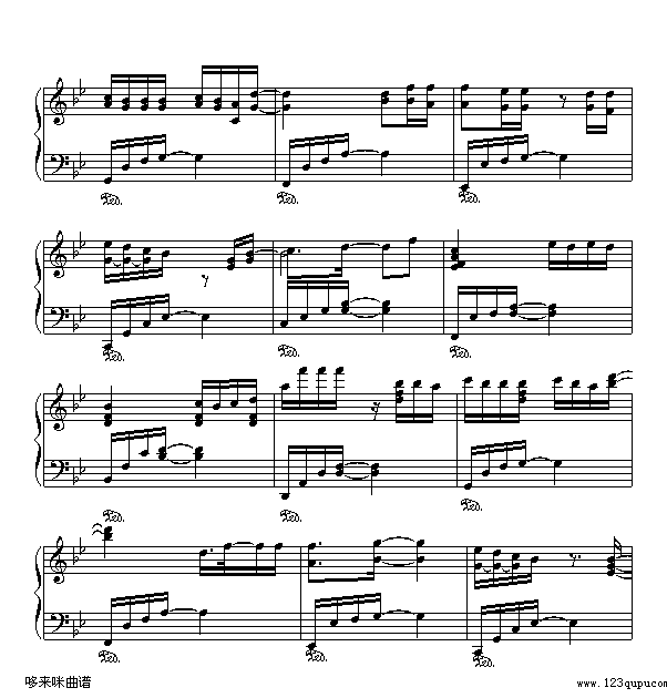 断点-张敬轩钢琴曲谱（图4）