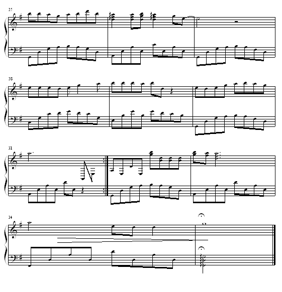 风雨无阻-周华健钢琴曲谱（图3）