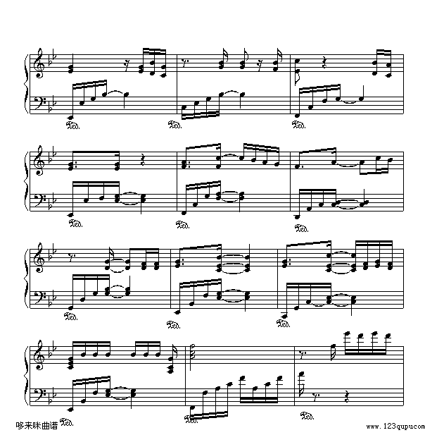 断点-张敬轩钢琴曲谱（图7）