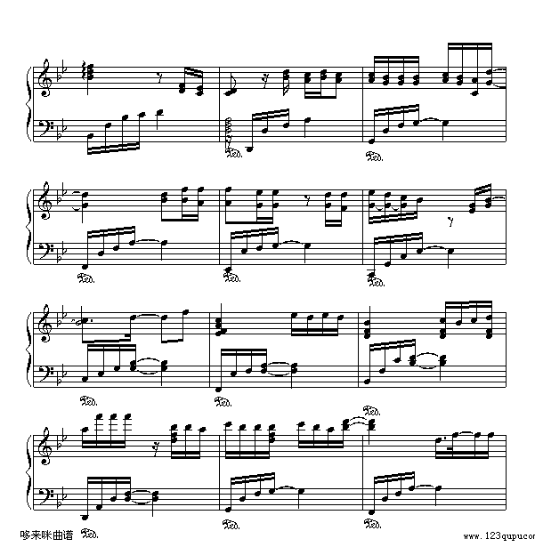 断点-张敬轩钢琴曲谱（图8）
