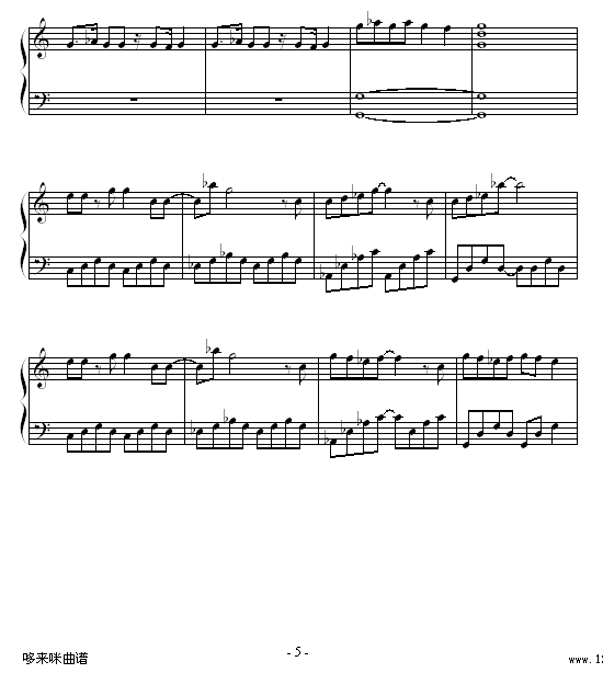 舞孃-(舞娘)-蔡依林钢琴曲谱（图5）