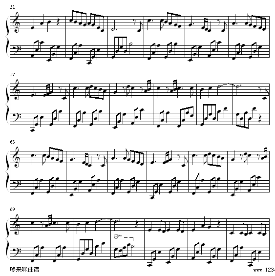 萤火虫-伊能静钢琴曲谱（图3）