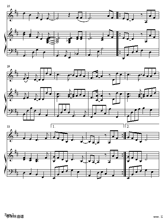我愿意-钢琴版-王菲钢琴曲谱（图3）