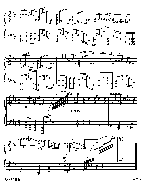 爱的代价-张艾嘉钢琴曲谱（图5）