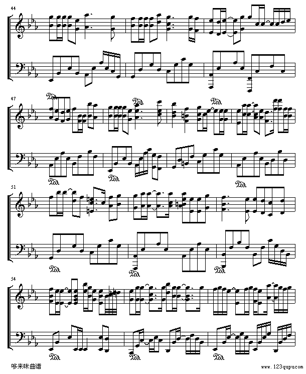 无痛无恋-关心妍钢琴曲谱（图4）