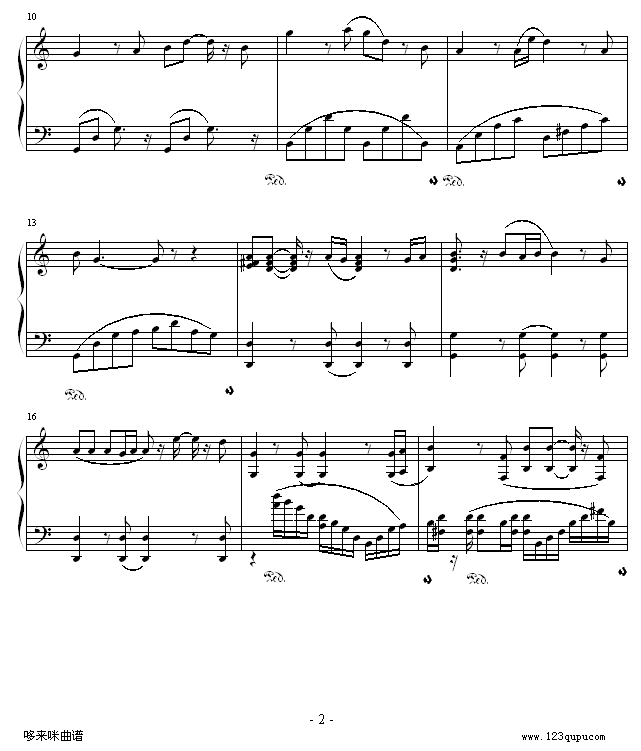感恩的心-欧阳菲菲钢琴曲谱（图2）