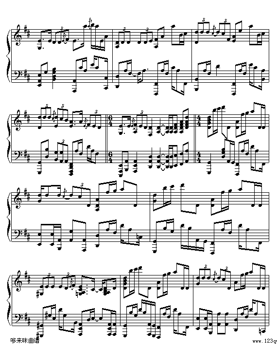 爱的代价-张艾嘉钢琴曲谱（图3）