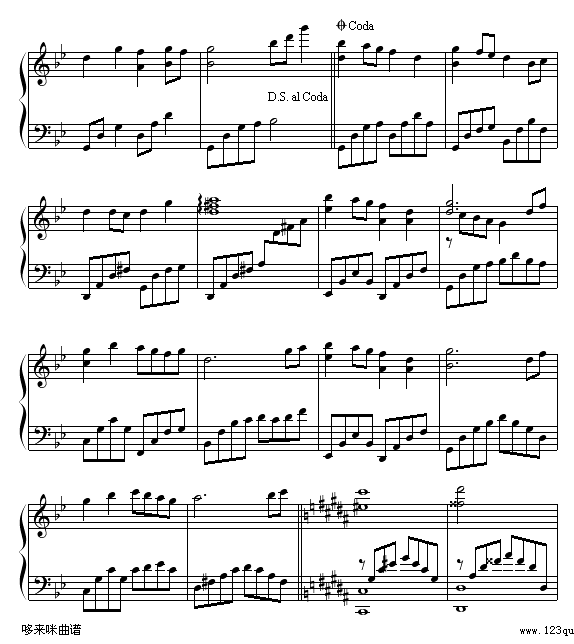 风中有朵雨做的云-孟庭苇钢琴曲谱（图4）