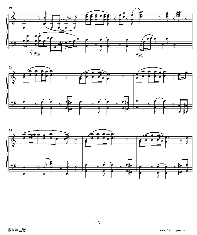 感恩的心-欧阳菲菲钢琴曲谱（图3）