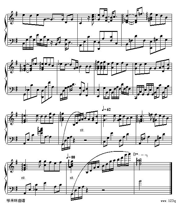 花火-lahema-梁詠琪钢琴曲谱（图4）