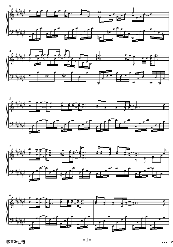 野百合也有春天-阿桑-孟庭苇钢琴曲谱（图2）