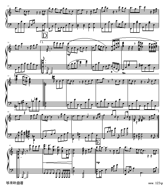 手心的太阳-张韶涵钢琴曲谱（图2）
