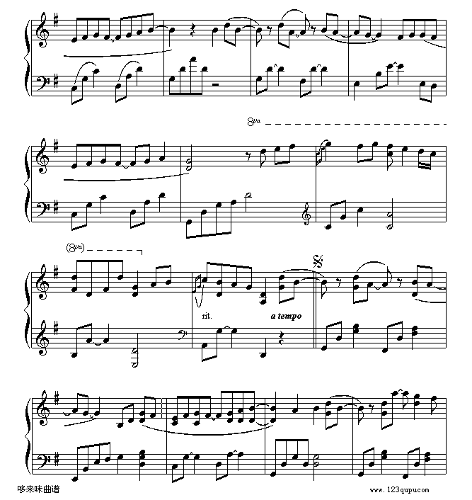 遇见-孙燕姿钢琴曲谱（图2）