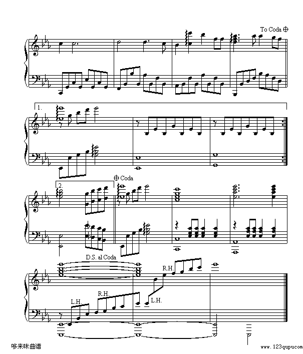 同一首歌-毛阿敏钢琴曲谱（图3）