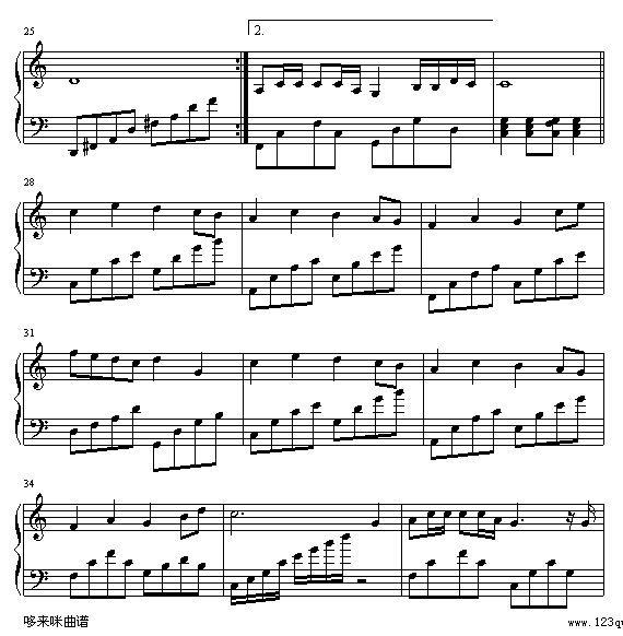 奉献-苏芮钢琴曲谱（图3）