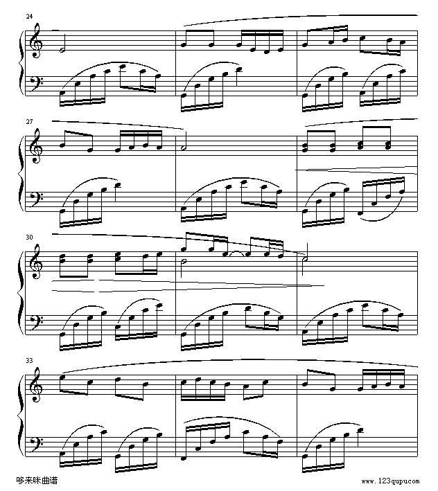 追梦人-凤飞飞钢琴曲谱（图3）