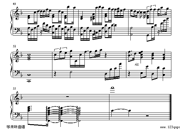 勇气-梁静茹钢琴曲谱（图5）
