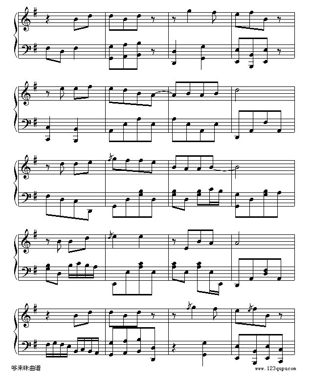 两只蝴蝶-Music-boy-庞龙钢琴曲谱（图4）