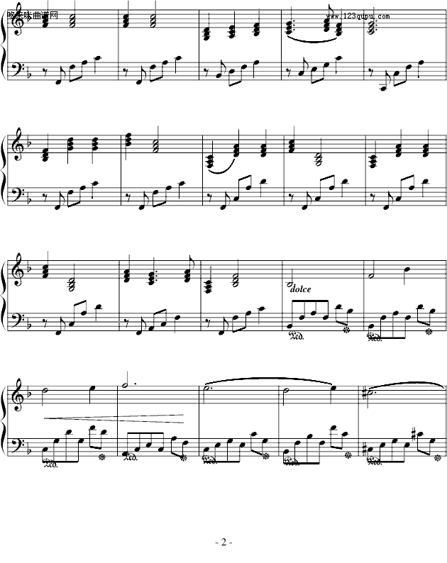 春笋-刘敦南钢琴曲谱（图2）