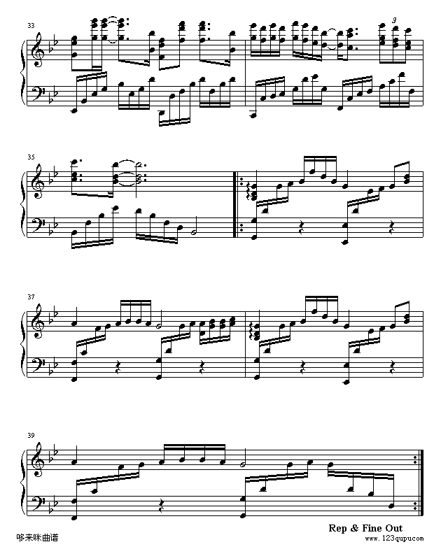 江南-林俊杰钢琴曲谱（图5）