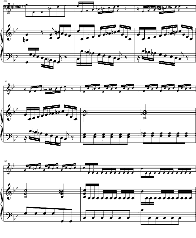 四季·夏-（小提琴/钢琴）-维瓦尔第钢琴曲谱（图21）