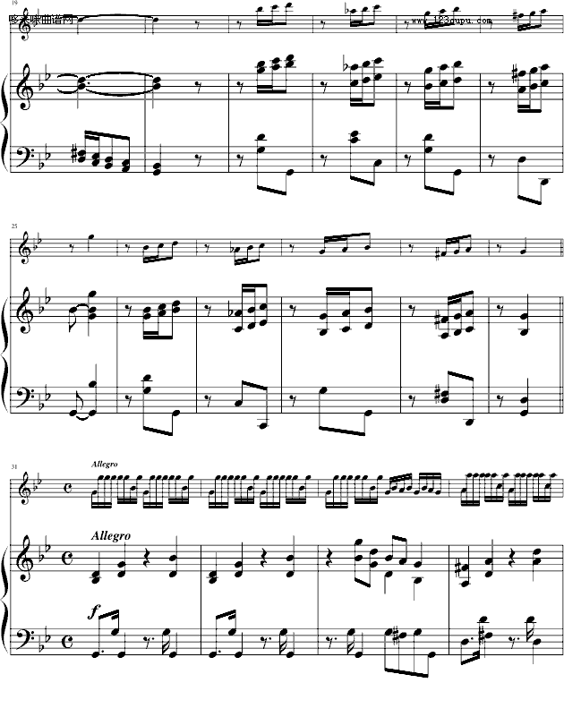 四季·夏-（小提琴/钢琴）-维瓦尔第钢琴曲谱（图2）
