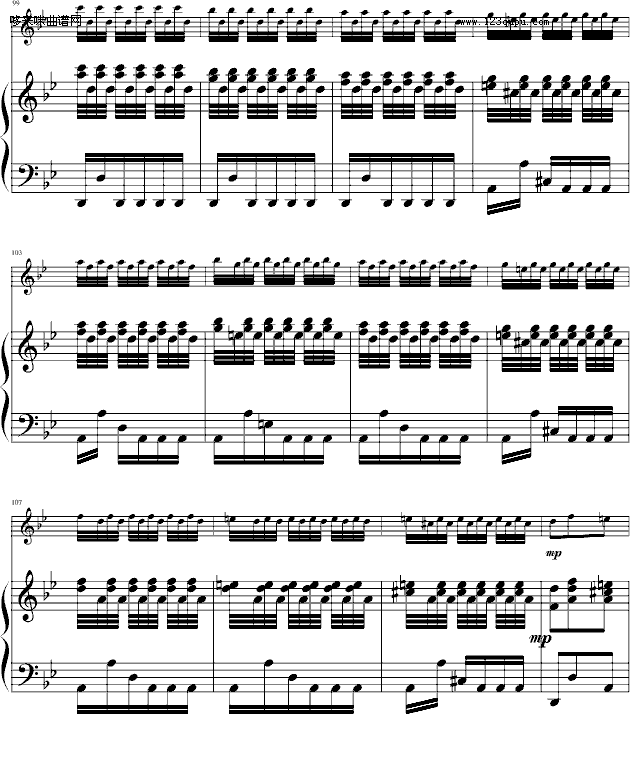 四季·夏-（小提琴/钢琴）-维瓦尔第钢琴曲谱（图8）