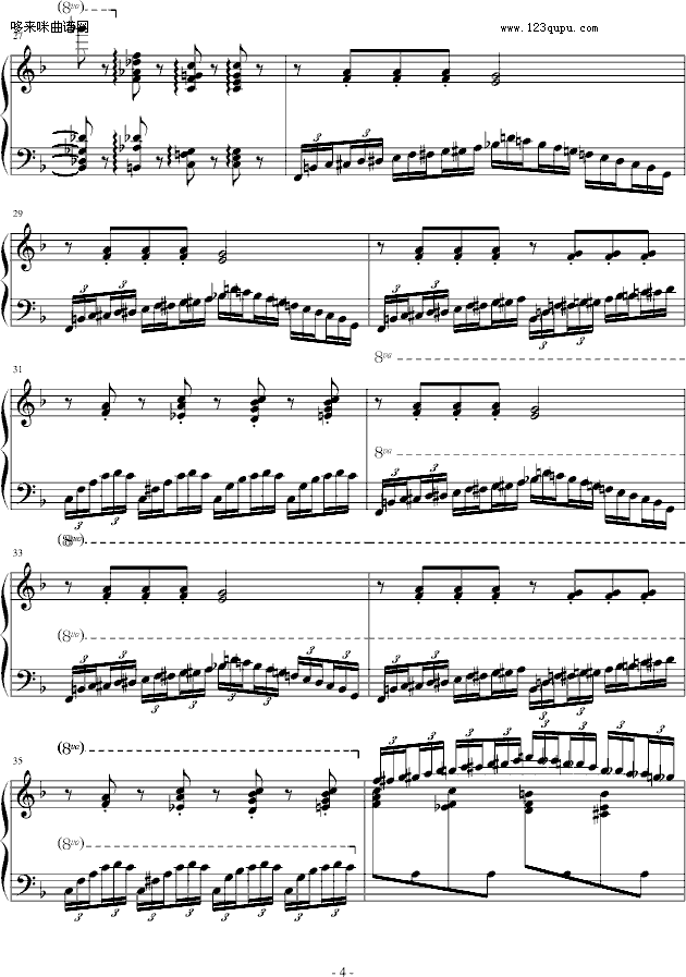 练习曲Op.72 No.6-莫什科夫斯基钢琴曲谱（图4）