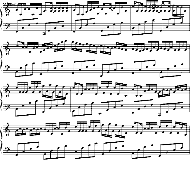 卡农-完美简单版-帕赫贝尔-Pachelbel钢琴曲谱（图5）