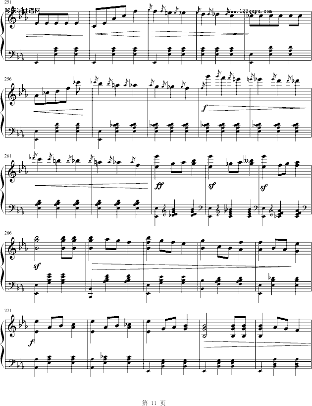 华丽的大圆舞曲-肖邦钢琴曲谱（图11）