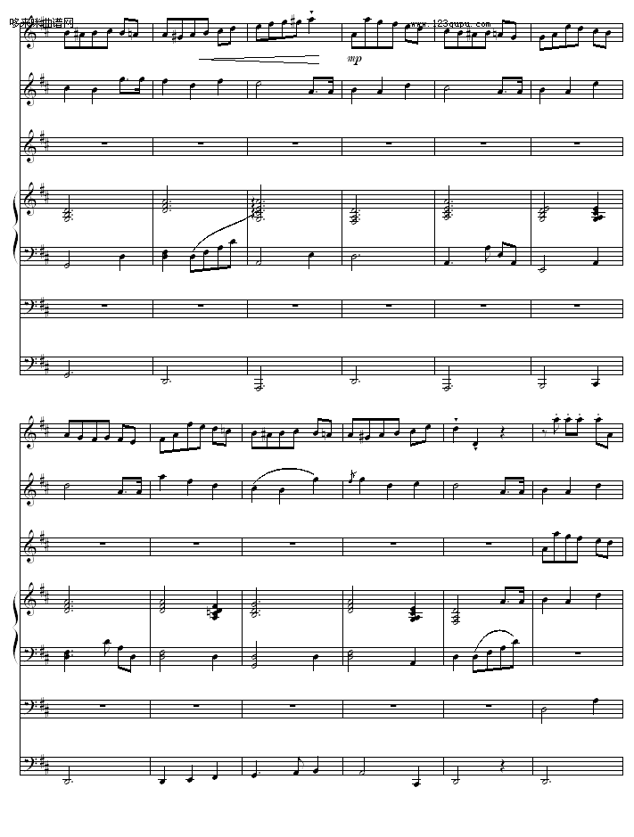 生日快乐-世界名曲钢琴曲谱（图4）