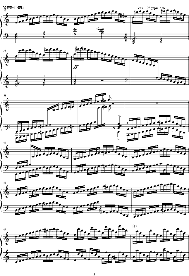 练习曲Op.72 No.5-莫什科夫斯基钢琴曲谱（图3）