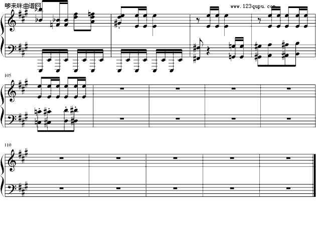 卡门组曲-《哈巴涅拉舞曲》-比才钢琴曲谱（图6）