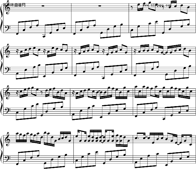 卡农-完美简单版-帕赫贝尔-Pachelbel钢琴曲谱（图4）