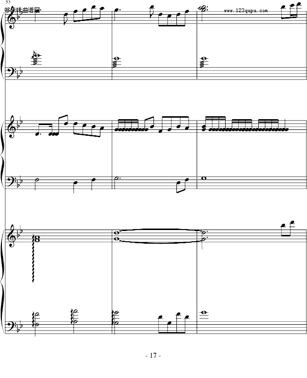 望江南-中国名曲钢琴曲谱（图17）