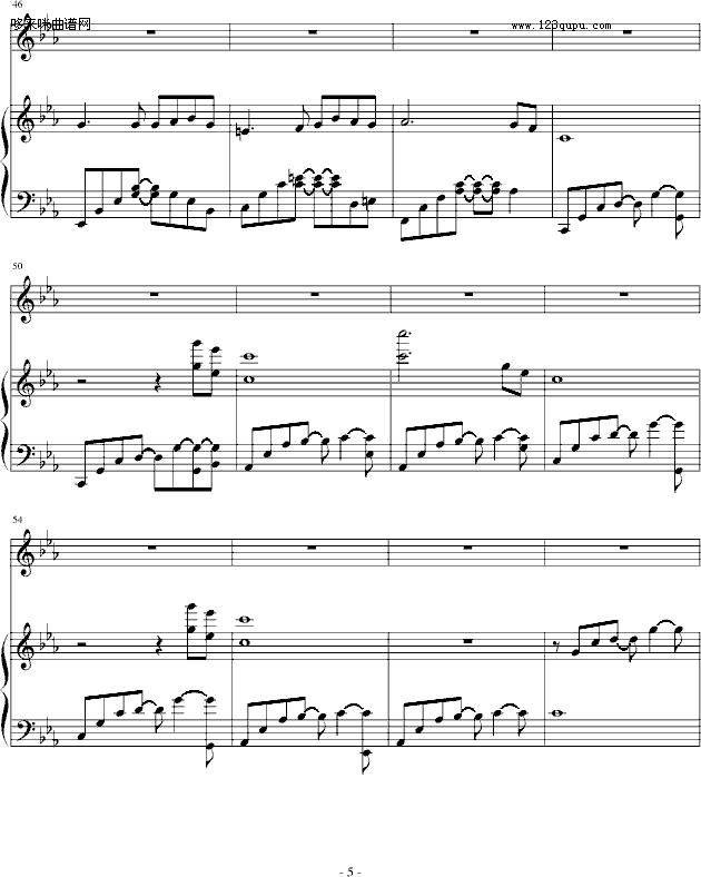 Little Mermaid-班得瑞钢琴曲谱（图5）