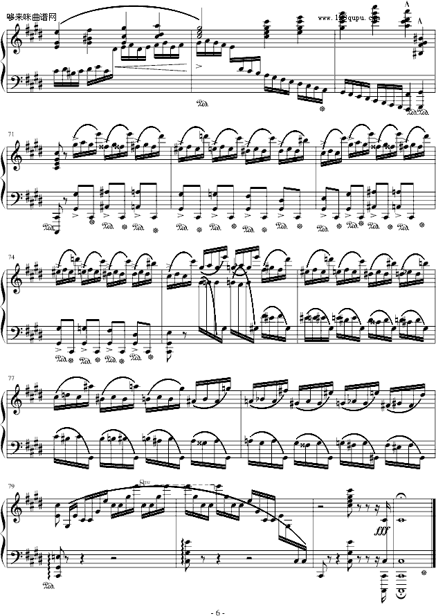 练习曲Op.10 No.4(原版）-肖邦钢琴曲谱（图6）